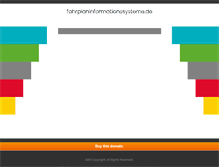 Tablet Screenshot of fahrplaninformationssysteme.de
